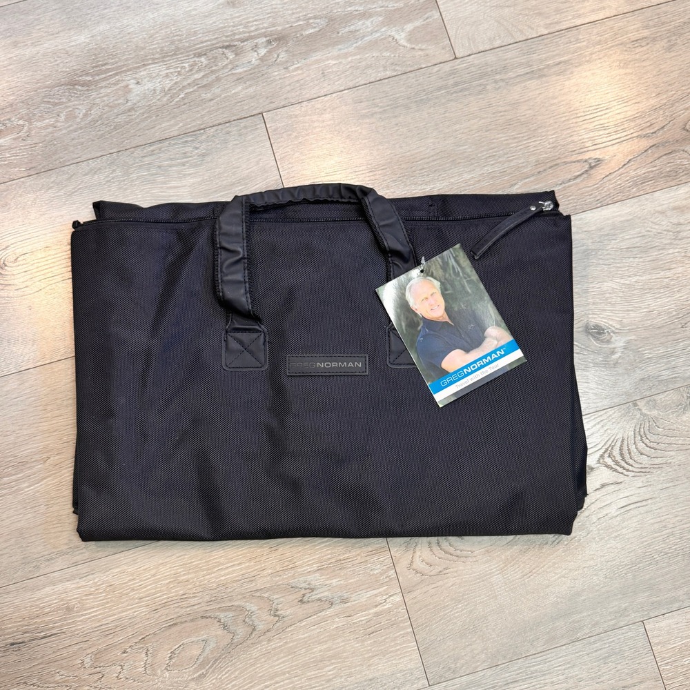 NWT Greg Norman‎ Black Hanging Convertible Garment Bag Travel Suitcase Luggage